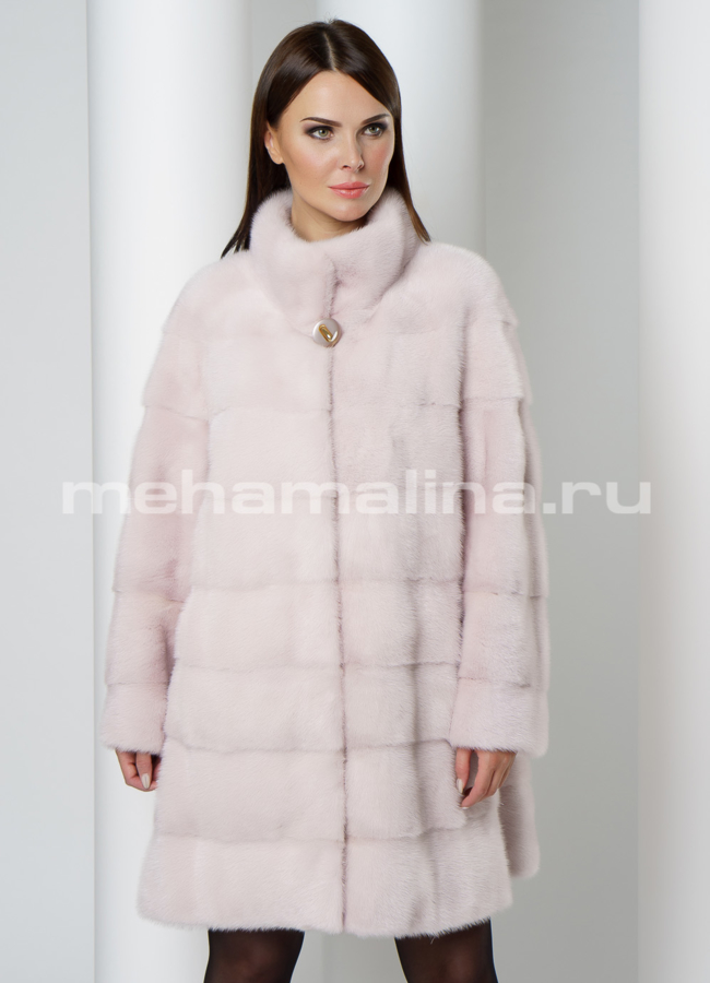 Шуба норка модель № S-639 универмаг малина