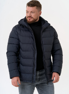 Мужской пуховик с капюшоном 