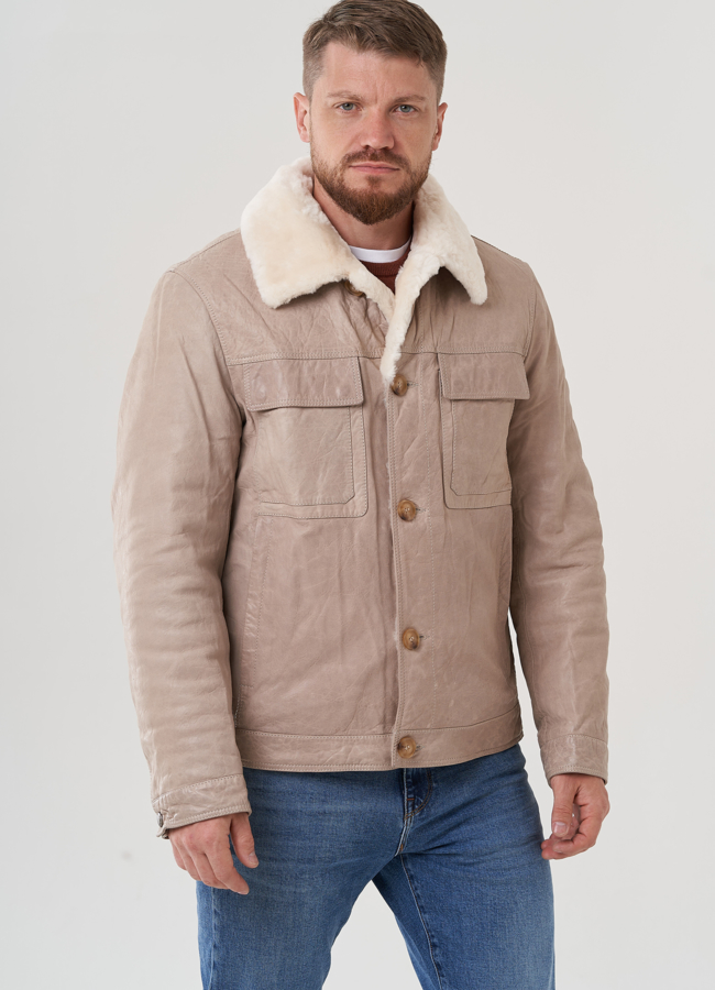 Куртка мужская из натуральной кожи модель № 82300 универмаг малина