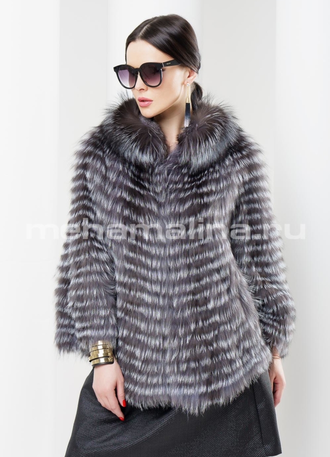 фото Облегченное Болеро из чернобурки модель № S-410