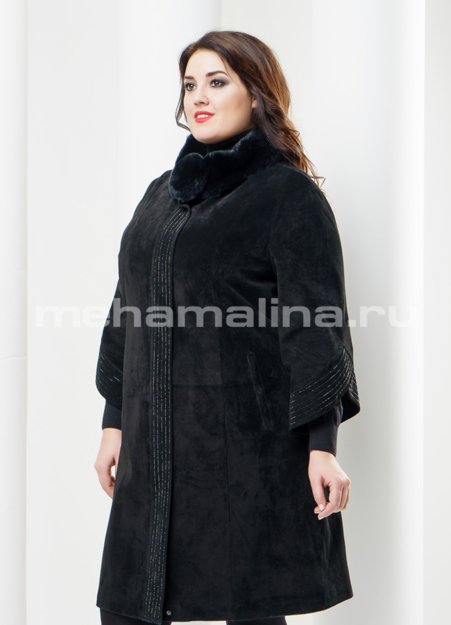 фото Замшевый плащ модель № K-290