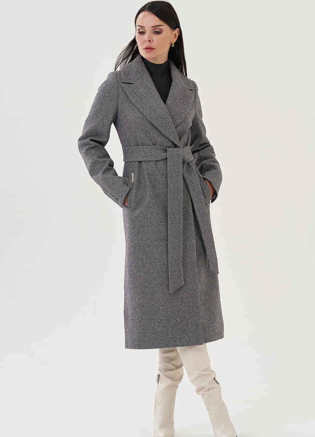 Пальто женское с английским воротником модель № 82061 универмаг малина