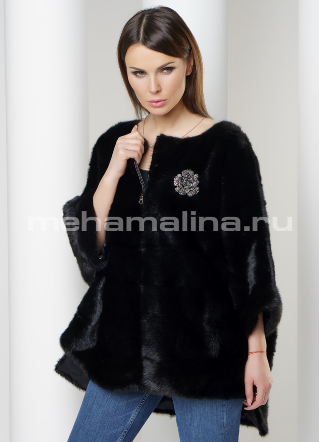 Свитер из норки модель № S-586 меха малина