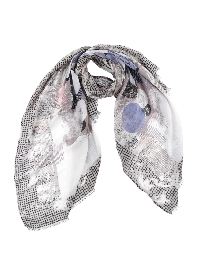 Шарф  модель № А-73 меха малина