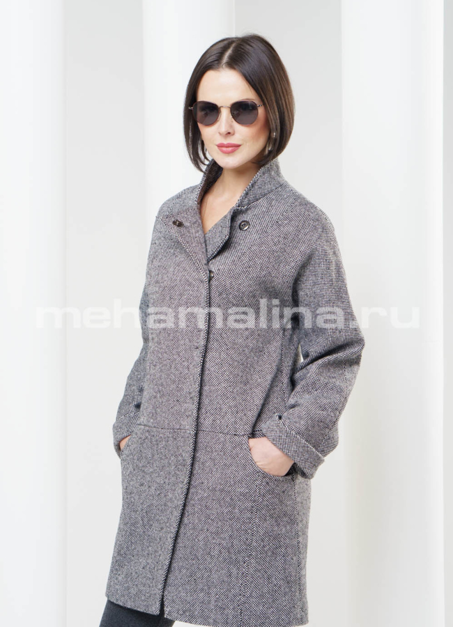 Пальто женское, воротник стойка модель № BP-27 в рассрочку