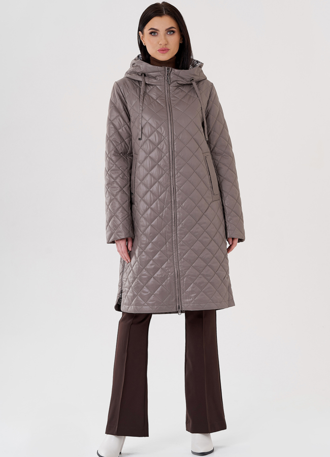 фото Женское пальто с капюшоном  модель № 24334