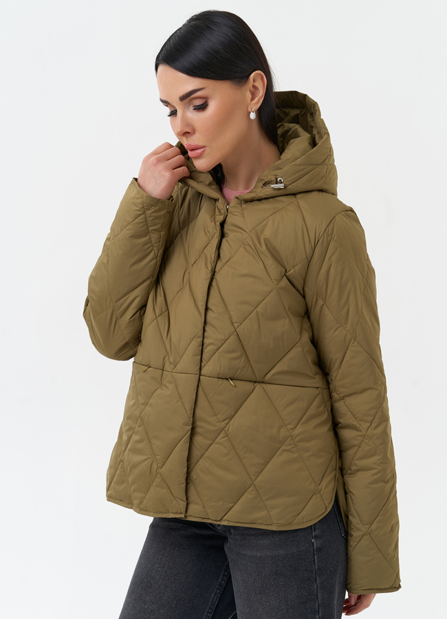 Легкая куртка с капюшоном модель № 28289 универмаг малина