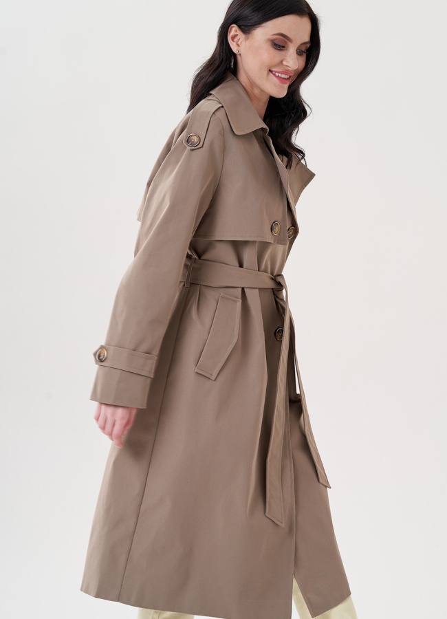 фото Плащ женский с английским воротником   модель № 24470