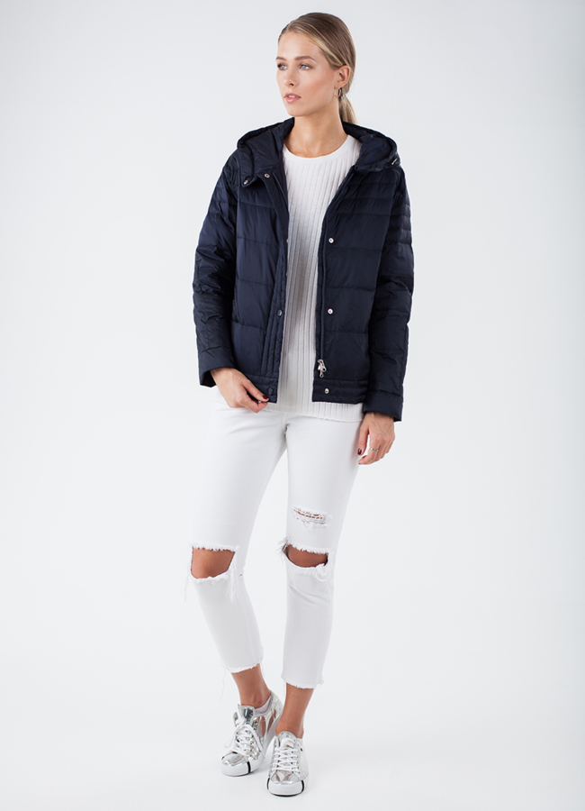 фото Куртка синего цвета модель № 115