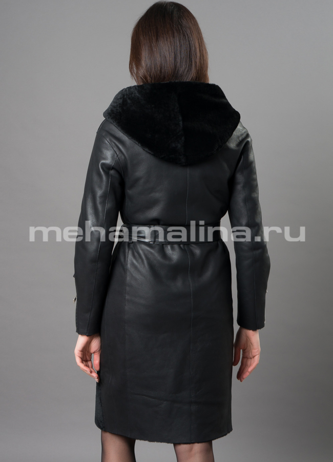 Дубленка премиум модель № D-238 универмаг малина