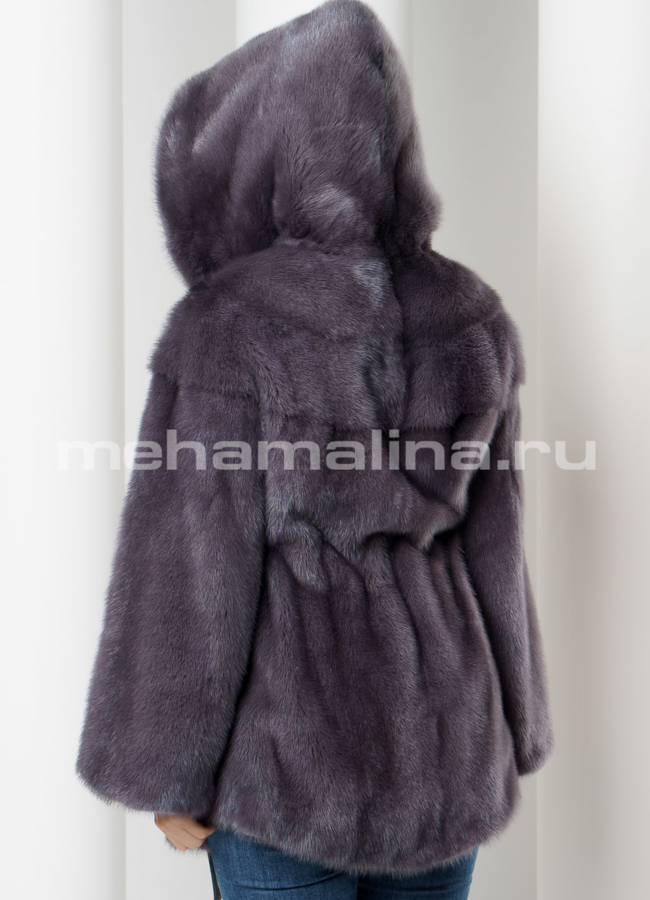 Укороченная норковая шуба модель № S-625 в кредит