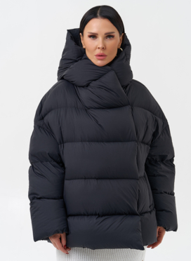 Женский пуховик с капюшоном 