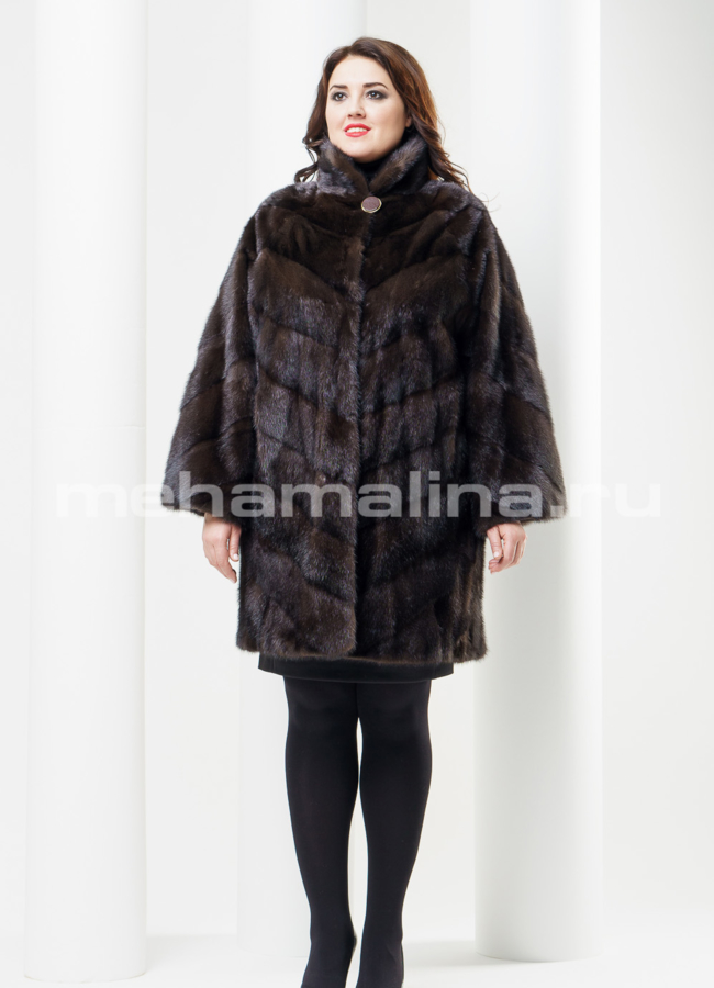 Шуба из норки  модель № S-392 в рассрочку