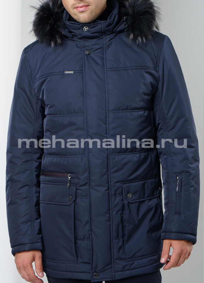 Куртка синего цвета модель № KM-33 универмаг малина