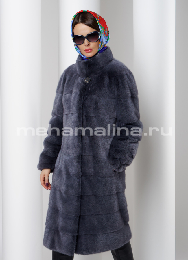 Шуба из скандинавской норки  модель № S-511 универмаг малина