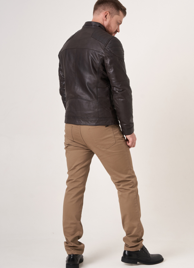 Мужская куртка из натуральной кожи модель № 772 в рассрочку