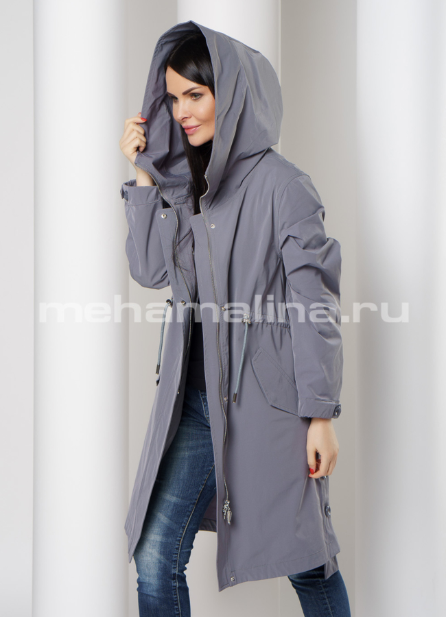 Женская парка с меховой отделкой модель № 3952 в рассрочку