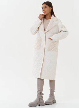 Двустороннее демисезонное пальто с экомехом