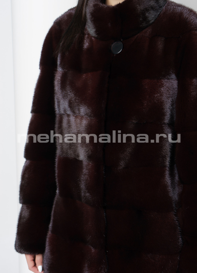 Шуба норка модель № S-696 универмаг малина