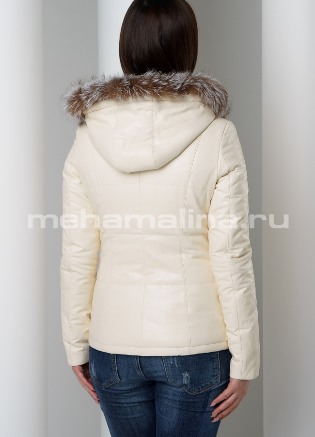 Бежевая куртка модель № 7917 в кредит