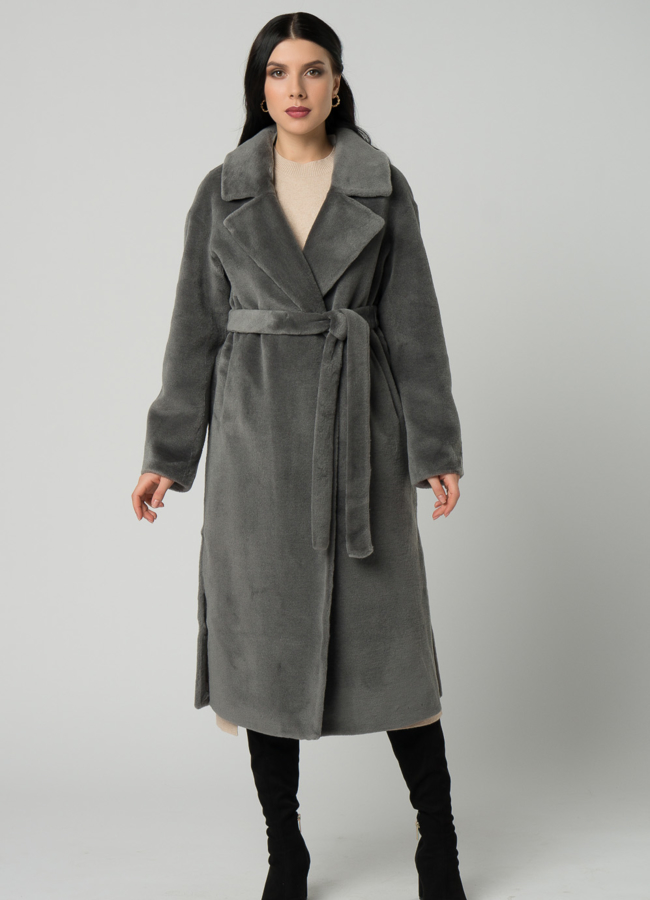 фото Женское пальто из шерсти в длине макси модель № 21550