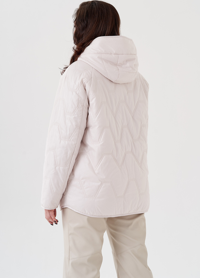 Женское полупальто с капюшоном  модель № 23920 универмаг малина