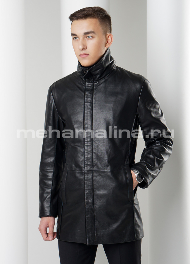 Кожаная куртка модель № KP-180 в кредит