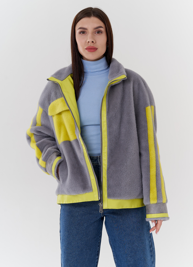 Женское пальто в стиле спорт-шик модель № 24122 универмаг малина