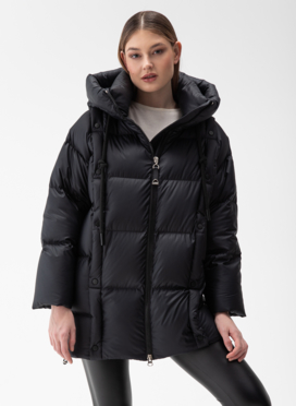 Женский пуховик с капюшоном 