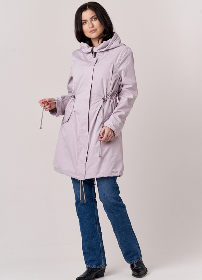 Женская парка с мехом песца модель № 18173 в рассрочку