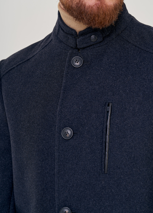 Мужское пальто в темно-сером цвете модель № 23216 универмаг малина