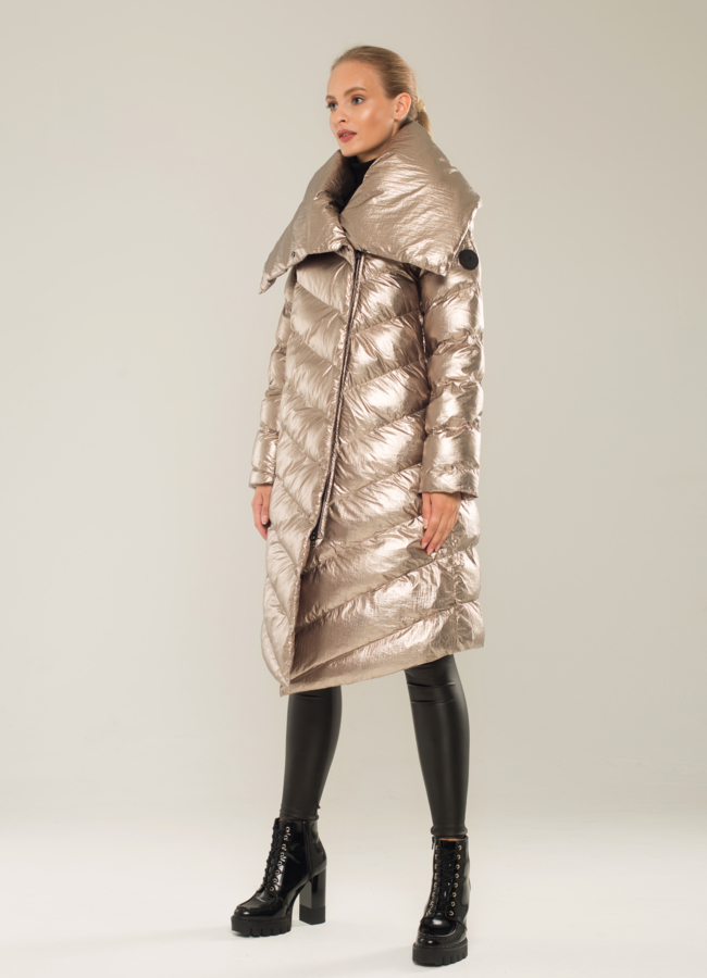 Пуховик ODRI  с высоким воротником модель № П-241 в рассрочку