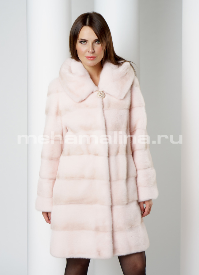 Норковая шуба модель № S-631 универмаг малина