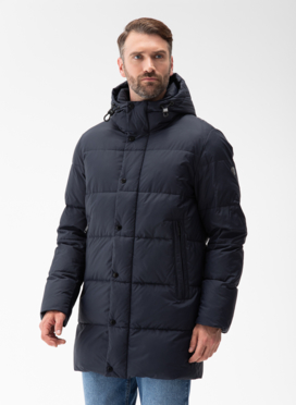 Мужской пуховик с капюшоном 