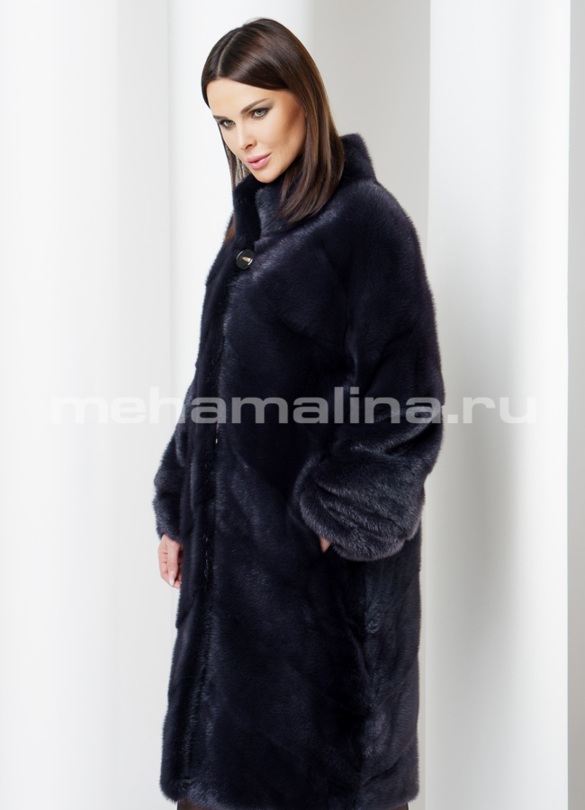 Шуба из норки  модель № S-557 универмаг малина
