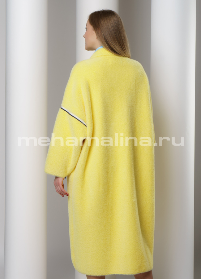 фото Кардиган oversize желтого цвета модель № 703