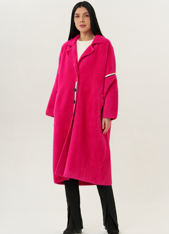 фото Женский кардиган оверсайз с английским воротником модель № 703