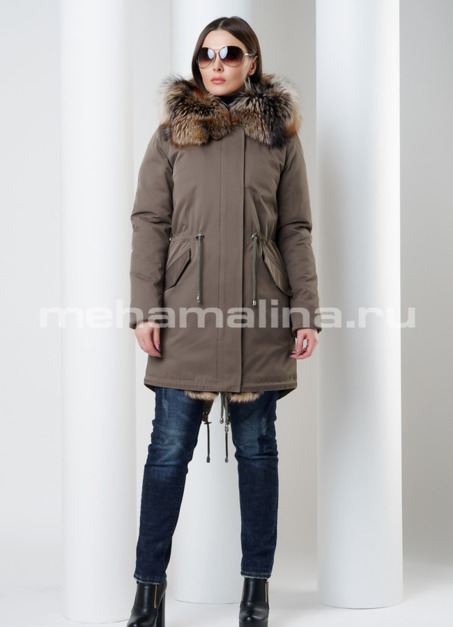Парка с капюшоном модель № П-141 универмаг малина