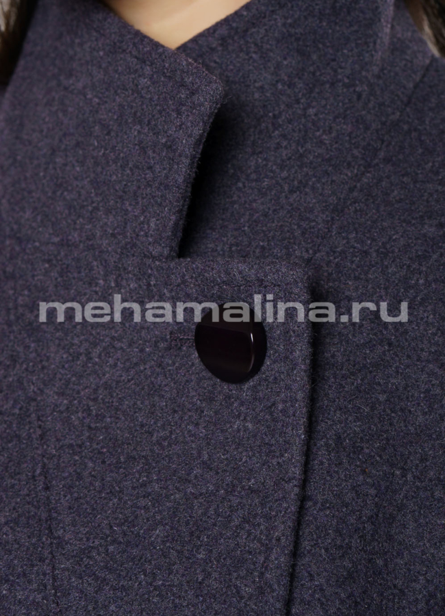 Пальто на пуговицах, со стойкой, приталенного силуэта модель № 1936 универмаг малина