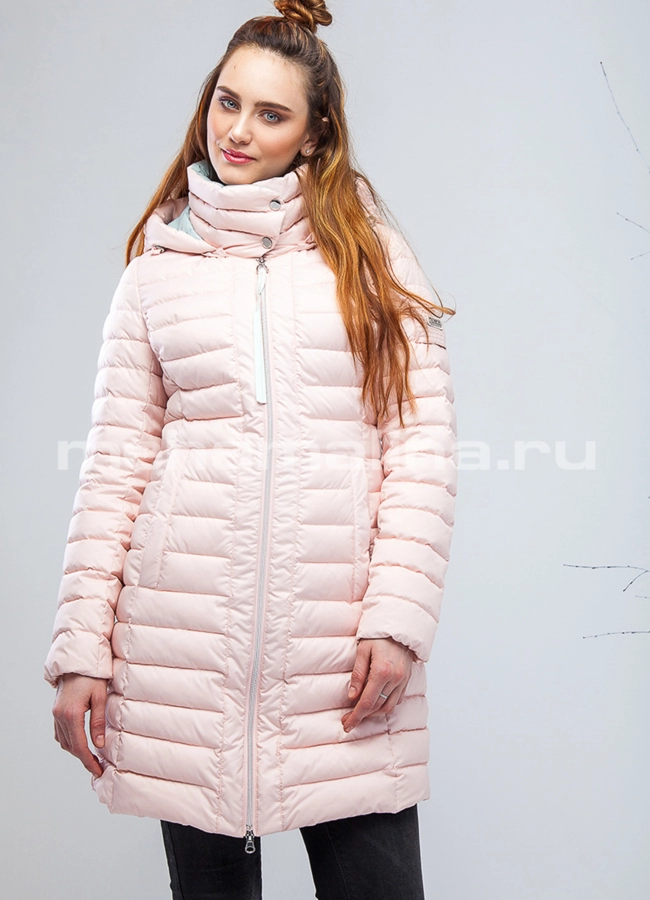 Утепленная куртка модель № П-203 меха малина