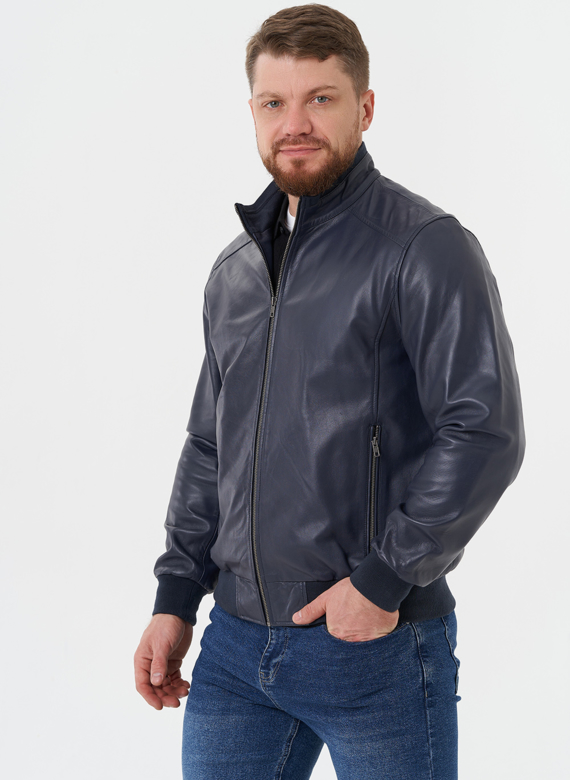 Мужская кожаная куртка 