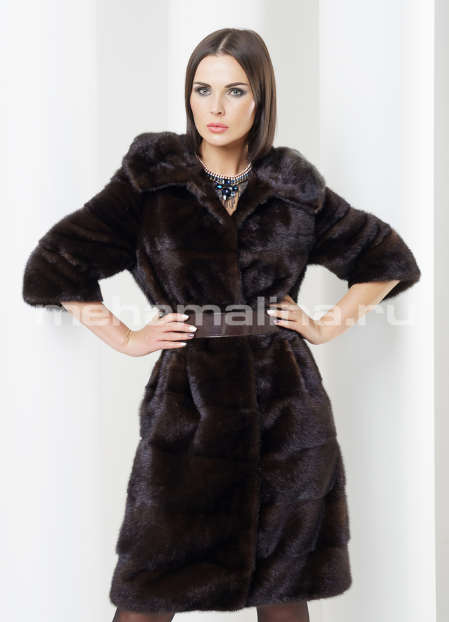 Шуба из норки модель № S-432 в рассрочку