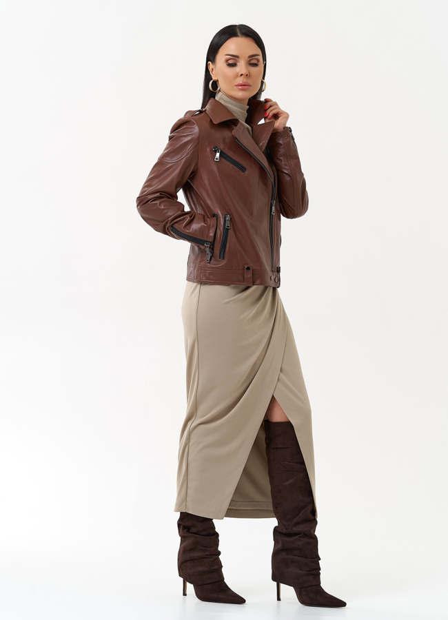 Женская куртка - косуха  модель № 21164 универмаг малина Женская куртка - косуха  модель № 21164 универмаг малина