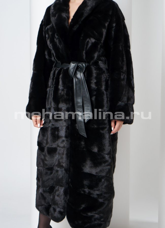 Норковая шуба модель № S-705 универмаг малина