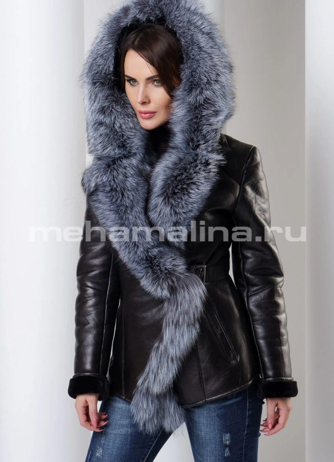 Укороченная дубленка модель № 132 универмаг малина