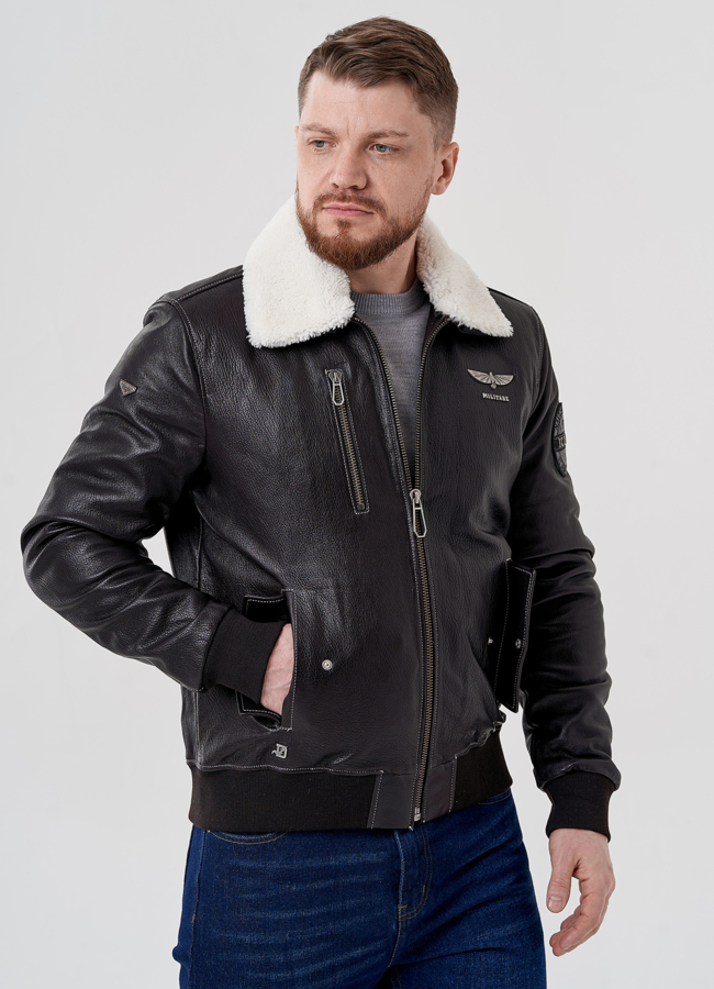 Мужская куртка- пилот  модель № 24390 универмаг малина