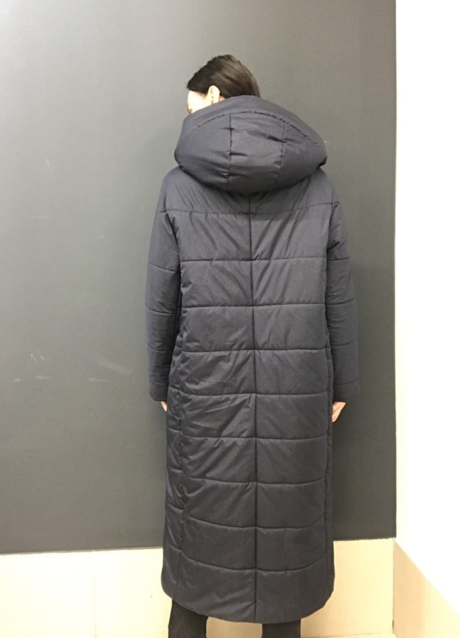 Плащ женский в синем цвете модель № Леона в кредит