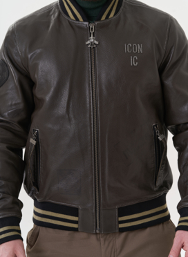 Мужская кожаная куртка 