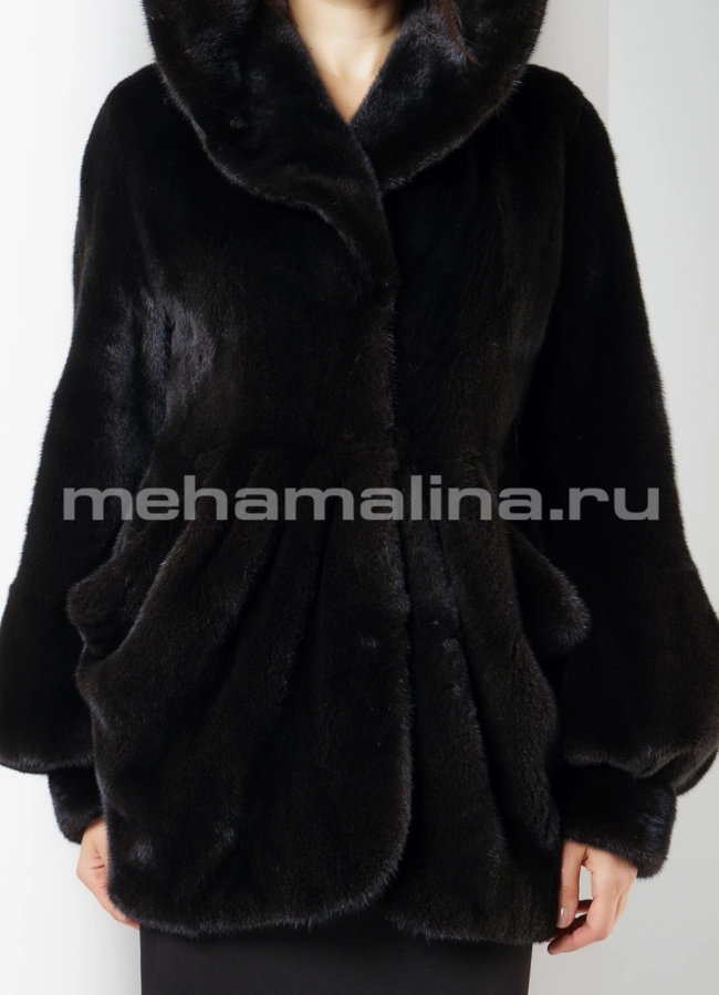 Норковая шуба модель № S-656 универмаг малина