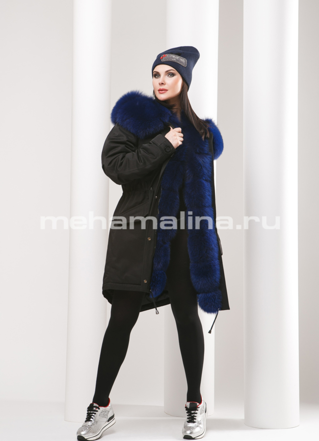 Парка женская Malina siberian wear модель № П-130 меха малина